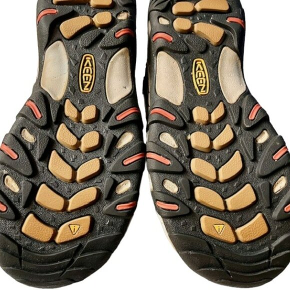 KEEN Koven Mid Waterproof Hiking Boots - Gray/Pink - 7.5 - Picture 9 of 11